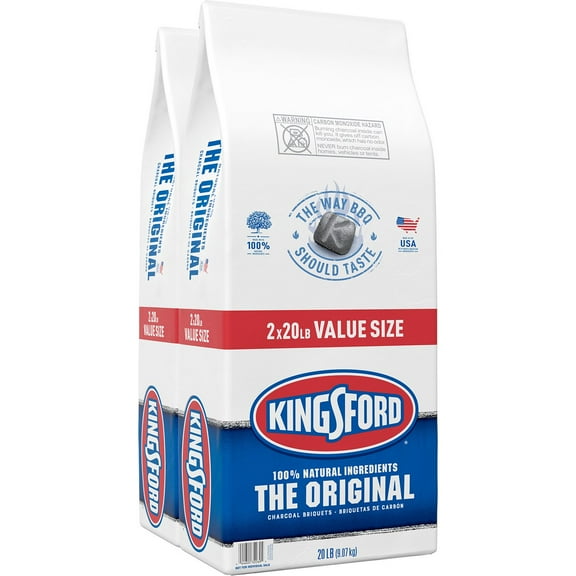 Kingsford Original Charcoal Briquettes, 2-Pack, 20 lbs.