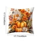 thumbnail image 3 of Fundas de almohada de Acción de Gracias de 17,7 x 17,7 pulgadas, con diseño de calabaza otoñal y tela suave con cremallera oculta para decoración del hogar., 3 of 6