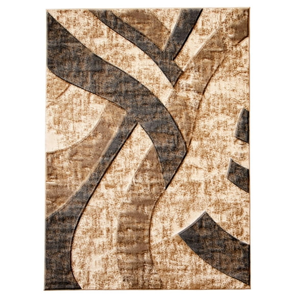 Haley Dark Grey Polypropylene Rug 6'7" x 9'6"