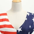 thumbnail image 5 of IROINNID A-Line Dress For Women Vintage Sleeveless American Flag Printing Evening Party Swing Dress V-Neck Below The Knee Dress, 5 of 9