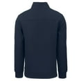 thumbnail image 3 of Men's Cutter & Buck  Navy Gwinnett Stripers Roam Eco Recycled Quarter-Zip Pullover, 3 of 3