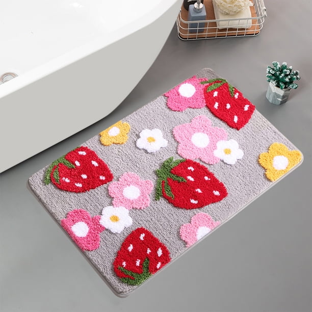 Tapete Absorbente para Baño, Entrada, Dormitorio o Baño, con Diseño Femenino y Adorable.