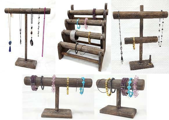Handmade Wooden Bracelet Display