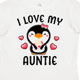 thumbnail image 4 of Inktastic I Love My Auntie with Cute Penguin and Hearts Girls Toddler T-Shirt, 4 of 5
