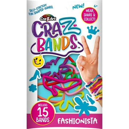 Cra-Z-Art Be Inspired Fashionista Silly Stretchy Rubber Band Bracelet Assortment