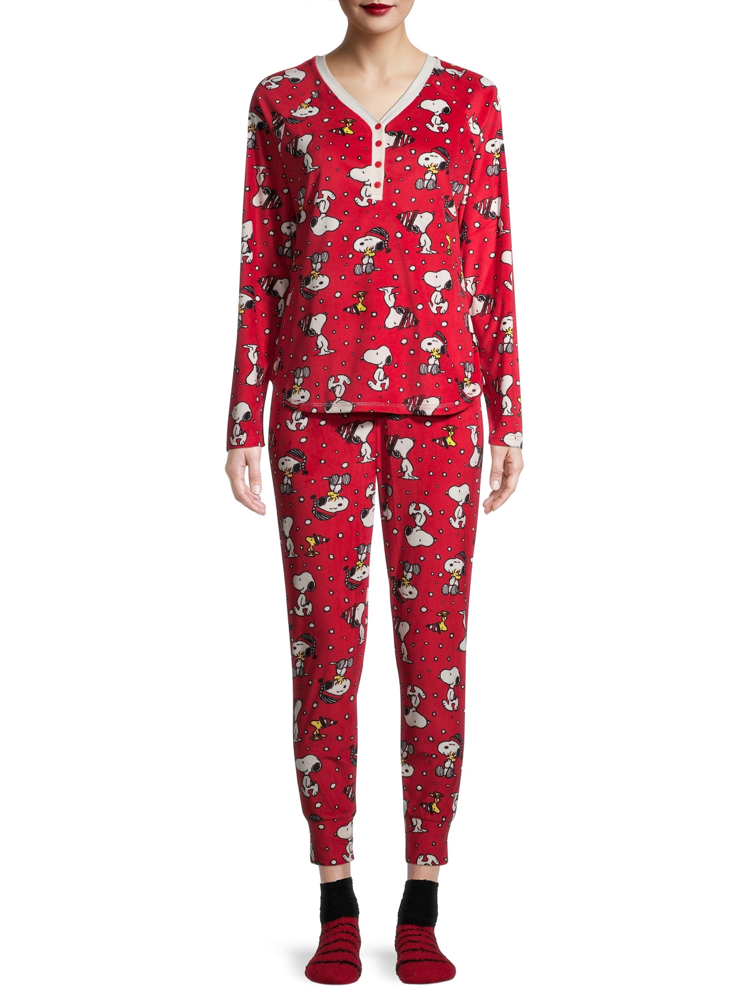 Primark Ladies Fleece SNOOZE Pyjamas Womens Girls Cosy Warm Winter PJ Sets 