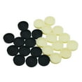 thumbnail image 4 of HILABEE 24Pcs Backgammon Chess Pieces,for Backgammon Game,Stackable,Pieces for Board Games Replacement for Draughts Age 8 Adults Kids Black White, 4 of 9