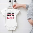 thumbnail image 5 of Awesome Aunt Funny Cute Niece Nephew Romper Boys or Girls Infant Baby Brisco Brands NB, 5 of 6
