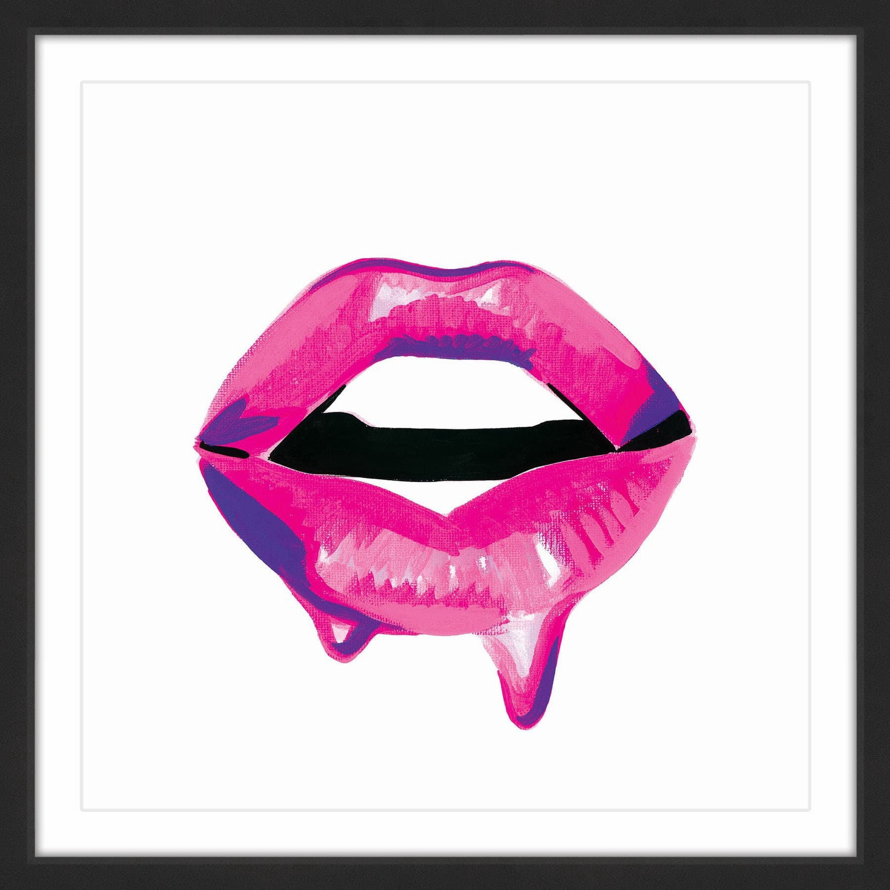 "Dewy Mouth" Framed Painting Print