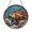 Acrylic 3.5 Inch, variant on Colorful Fish Stained Glass Suncatcher Window Hanging Decor, Round Coral Reef and Marine Life Glass Art Panel, Decorative Ocean Underwater Scene Window Ornament for Home