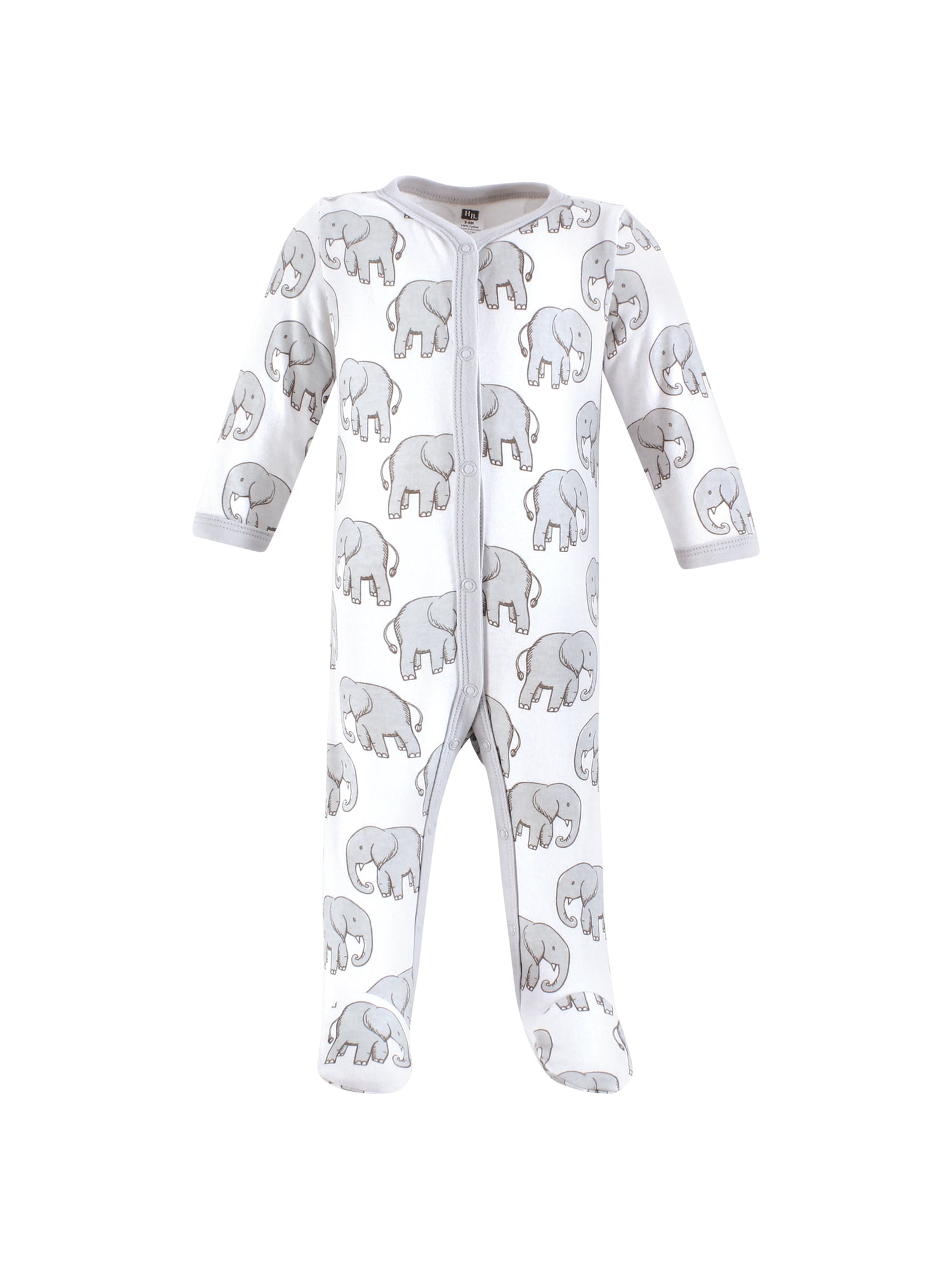 Hudson Baby Long Sleeve Sleep and Play, 3-Pack, Newborn-9 Months