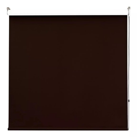 DecoKing Persiana para Ventana Enrollable Horizontal Blackout 140cm ancho x 180cm alto Coffee