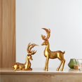 thumbnail image 4 of Estatuas Baoblaze Ciervos de pie Resina Estilo Nórdico Oro, 4 of 7