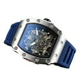 thumbnail image 6 of Skeleton Watch Barrel-Shaped Sports Men's Quartz Watch, 6 of 8