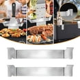 2pack Griddle Spatula Holder Design Stainless Steel Grill Barbecue Tool Rack Griddle Accessories