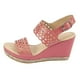 thumbnail image 2 of SANDALIA DE PLATAFORMA COLOR CORAL CON DETALLE COLOR GRIS Mundo Terra 022346, 2 of 2