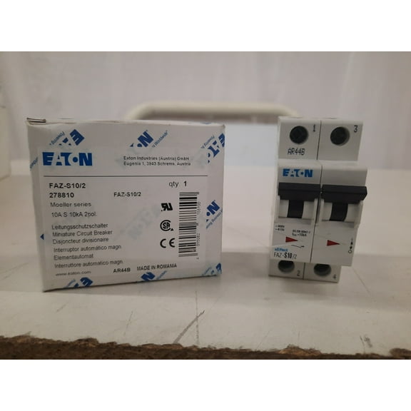 Eaton FAZ-S10/2 Miniature Circuit Breakers (MCBs)
