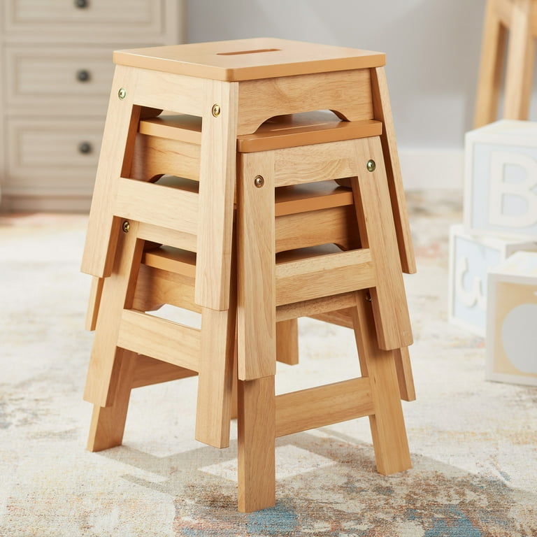 Melissa & Doug Wooden Stools Set - Kids Stools - Walmart.com