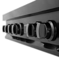 thumbnail image 4 of ZLINE 36 In. Porcelain Rangetop In Black Stainless Steel With 6 Gas Brass Burners (RTB-BR-36), 4 of 5