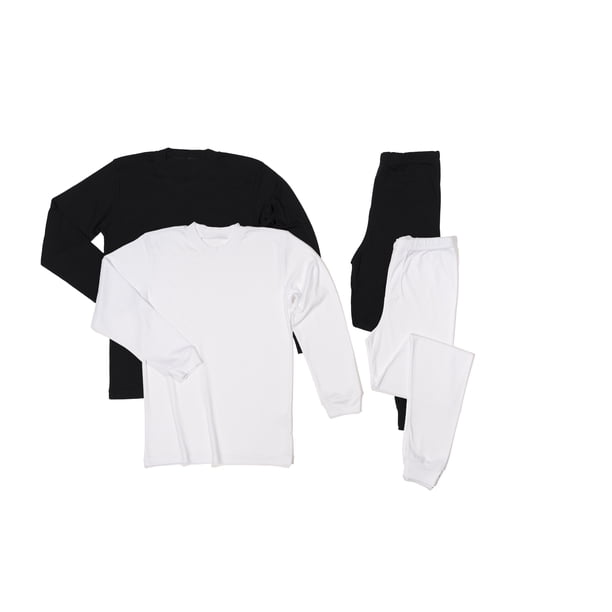 BELIME Set de 2 Pijamas Junior, Manga Larga, Cuello Redondo, 2 Piezas por Conjunto, Suave y Cálido | 50% Algodón, 50% Poliéster | Comodidad para Dormir