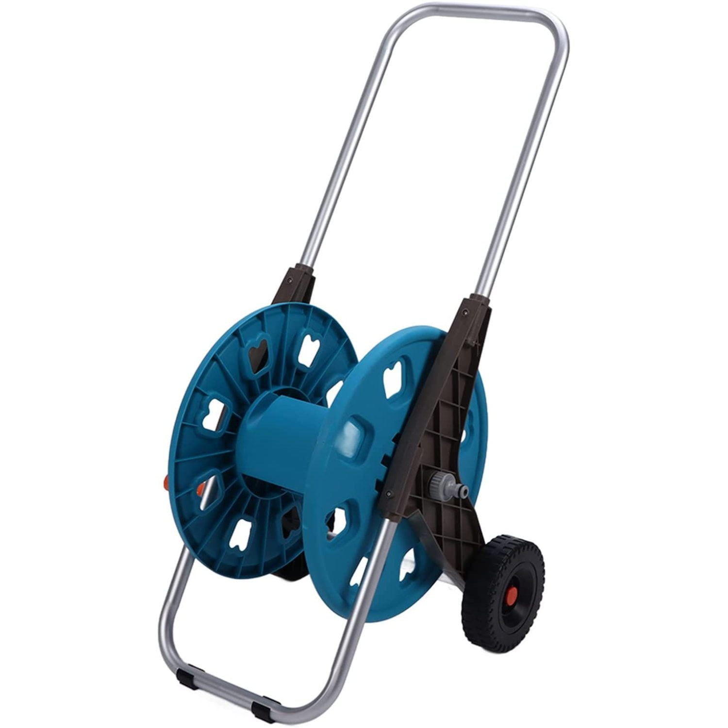 Water Hose Cart, G1/2 Hose Trolley Convenient with Wheels for Yard for