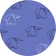 thumbnail image 1 of Ahgly Tapis Rond Lavable en Machine Intérieur Transitionnel Bleu Ciel, 3 Pieds Rond, 1 of 7