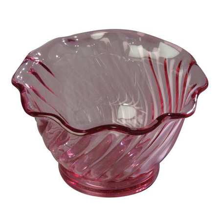 Carlisle Dessert Dish, 5 oz., SAN Ice Pink PK24, 453055 by Carlisle