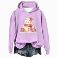 thumbnail image 2 of Towmus Plus Size Christmas Hoodies Sweatshirts for Women Cute Snowman Graphic Hooded Fall Long Sleeve Tops Casual Pullover Winter Coats, 2 of 5