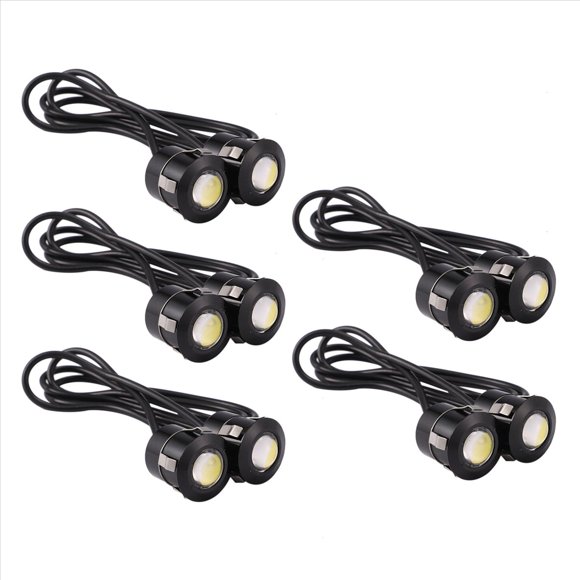 10pcs LED Eagle Eye Backup Light Fog Driving Lamp Car Motorcycle White Light 9W Black,10 x Eagle Eye Lamp,black