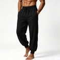 thumbnail image 2 of Akiihool Cargo Pants for Men Work Men's Tactical Pants Ripstop Cargo Pants Hiking Work Pants Black,L, 2 of 6