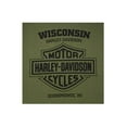 thumbnail image 2 of Harley-Davidson Men's Valor Skull Button Pullover Fleece Sweatshirt, Green (3XL), Harley Davidson, 2 of 2