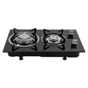 Autrinix Dual Burner Propane Stove, Piezo Ignition, High-Efficiency Cooking with Adjustable Flame for Home & Camping
