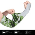 thumbnail image 3 of Haiem Watercolor Green Leaves UV Protection Cooling Arm Sleeves for Men and Women UPF 50 Sun Sleeve, 3 of 8