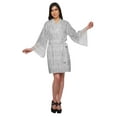 thumbnail image 5 of Moomaya Bride Getting Ready Shirt Cotton Short Robes For Women Bath Robe Girls, 5 of 6