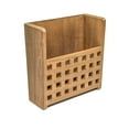thumbnail image 3 of Teak Grate Front Magazine Rack - 10-1/2" W x 11-1/4" H x 4-3/8" D, 3 of 4