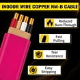 thumbnail image 2 of Energeaster 10/3 NM-B Pink Cu Electrical Wire, 50 ft Length 600V with Ground, UL Listed, Heavy-Duty PVC Insulated Cable for Residential Indoor Wiring, 2 of 8
