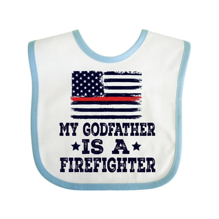 

Inktastic Firefighter Godfather Fireman Gift Baby Boy or Baby Girl Bib