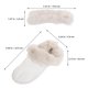 thumbnail image 3 of Zuecos de invierno con forro de felpa extraíble, insertos peludos, cálidos, transpirables, cálidos, insertos de felpa, forros de zapatos desmontables para pantuflas, 3 of 8