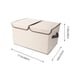 thumbnail image 2 of Contenedor de almacenamiento plegable con tapa doble y asas, 2 of 5