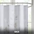 thumbnail image 4 of Madison Park Modern Floral Printed Burnout Shower Curtain with Yellow MP70-7482, 4 of 5