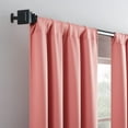 thumbnail image 4 of Eclipse Blackout Curtains, Darrell Thermaweave Rod Pocket 37 in x 84 in Curtain Panel in Coral, Sold as a Single Curtain Panel, 4 of 7