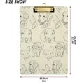 thumbnail image 3 of FMSHPON Dogs Clipboard Hardboard Wood Nursing Clip Board and Pull for Standard A4 Letter 13x9 inches, 3 of 7
