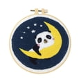 thumbnail image 1 of Animal Punch Embroidery Kits with Basic Tools Punch Pen Panda, 1 of 6