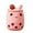 Pink, variant on VICKYPOP Boba Plush Toy Cute Stuffed Bubble Tea Food Shaped Throw Pillow Cushion Cartoon Fruit Milk Tea Gift for Kids (Brown, 13.7 inches)
