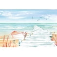thumbnail image 2 of June, Dina 18x13 White Modern Wood Framed Museum Art Print Titled - Ocean Breeze I, 2 of 4