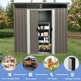 thumbnail image 5 of 6ft x 5ft Outdoor Metal Storage Shed With window Transparent plate W540S00011, 5 of 10