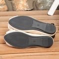 thumbnail image 4 of Womens Ballet Flats Sparkly Bow Comfortable Slip On Velvet Flats for Work & Casual Cream,Size 43, 4 of 9