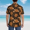 thumbnail image 3 of Lsque Halloween4 pattern Hawaiian Shirt for Men, Unisex Summer Beach Casual Short Sleeve Button Down Shirts-Small, 3 of 9
