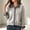 Silver, variant on Fengqque Women’s Denim Collar Button Down Cardigan Sweaters Long Sleeve Cuffed Denim Trim Loose Fit Outerwear Tops Silver Free Size