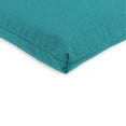 thumbnail image 5 of Jordan Manufacturing 44" x 21" McHusk Lagoon Aqua Crosshatch Rectangular Outdoor Chair Cushion with Ties and Hanger Loop, 5 of 13